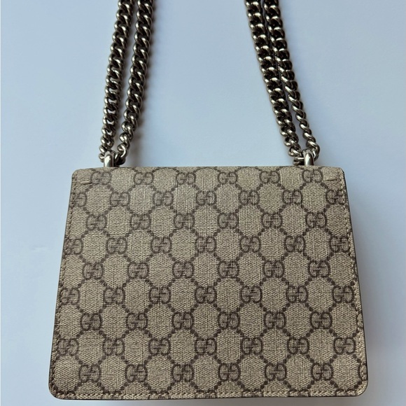 GG Supreme Monogram Mini Dionysus Shoulder Bag Taupe - Picture 8 of 12